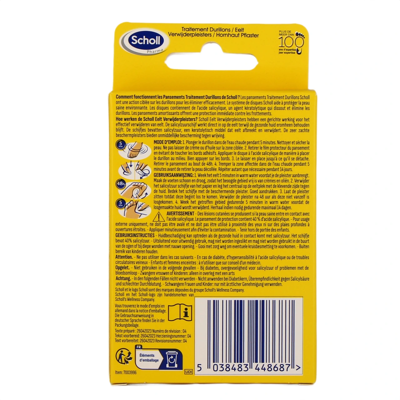 Scholl Pansements Coricides Durillons - Vue 3