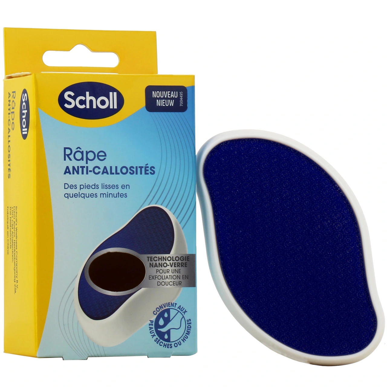 Scholl Râpe Manuelle Anti-callosités Nano Verre - Scholl