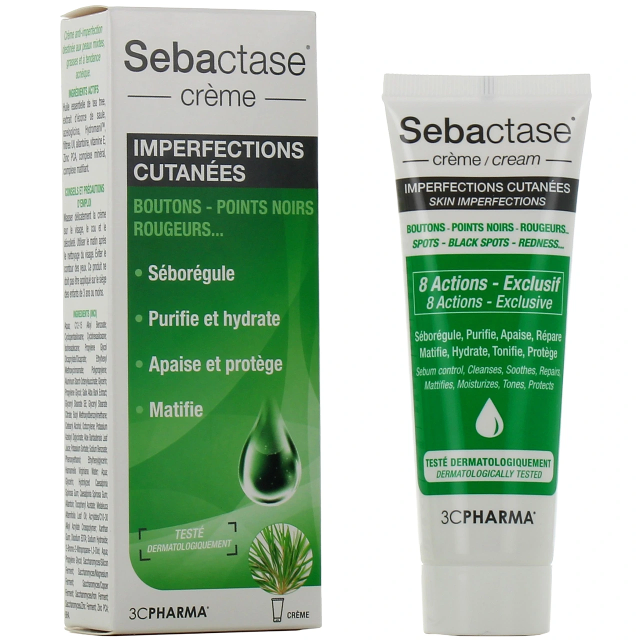 Sebactase Crème imperfections cutanées - 3C Pharma
