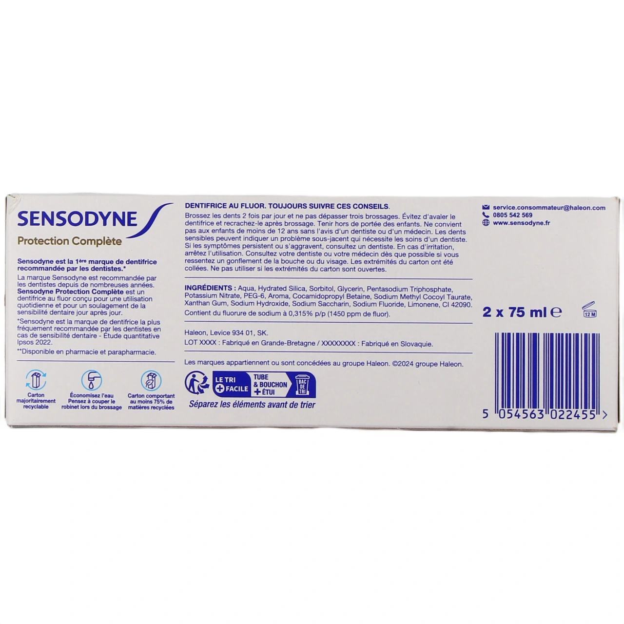 Sensodyne Dentifrice Protection Complète - Vue 3