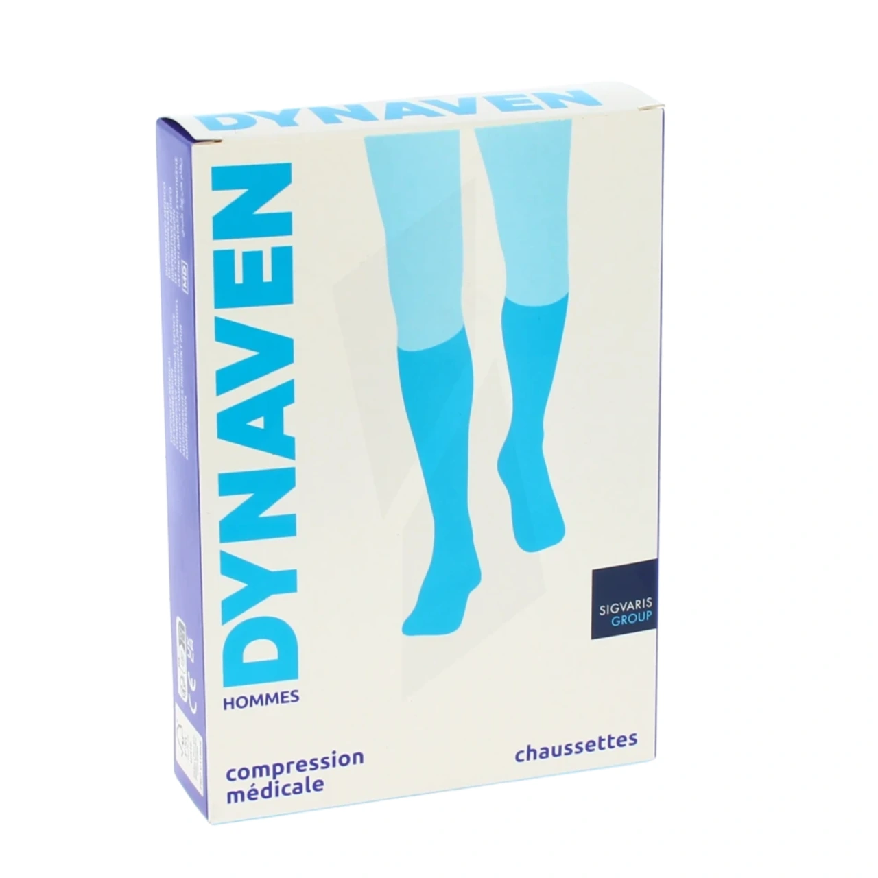 Sigvaris Dynaven Homme Fin Chaussettes Pied Ouvert Classe 2 - Vue 4