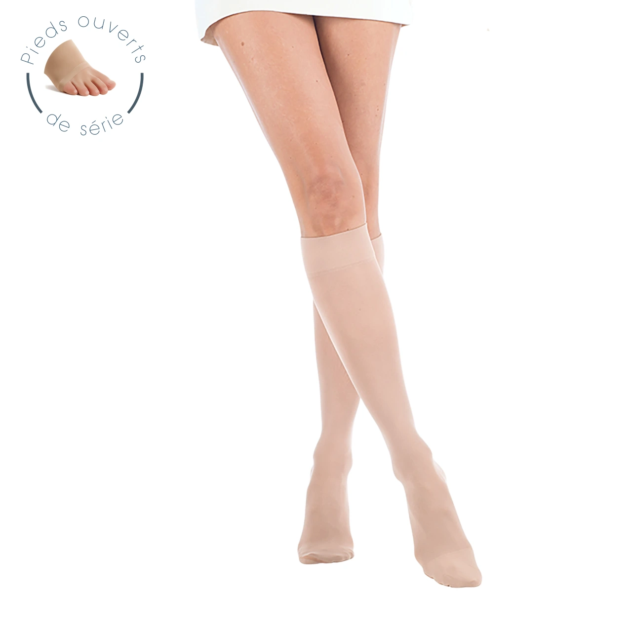 Smartleg Mis-Bas Semi-Transparent Pied Ouvert Femme Classe 2 - Vue 2