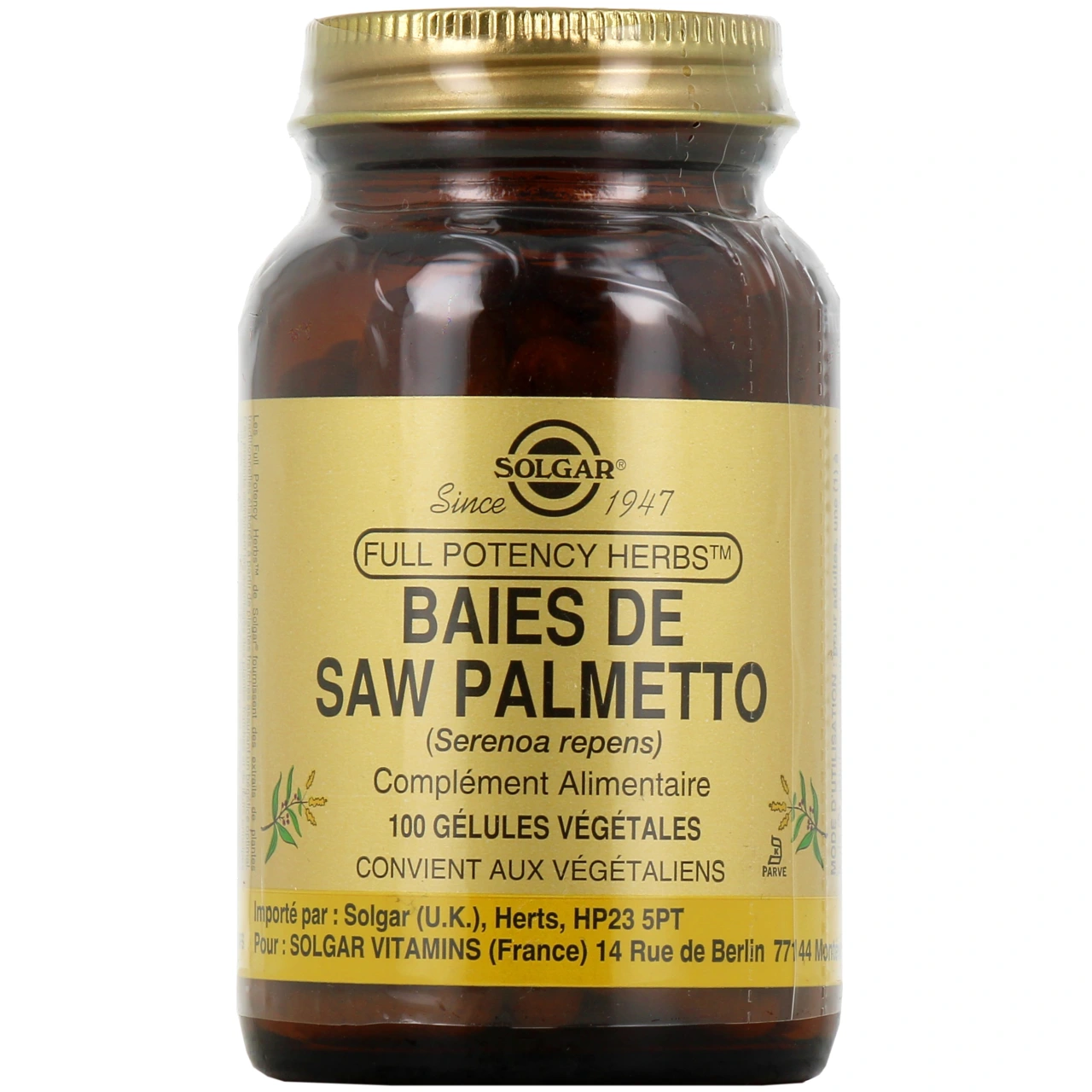 Solgar Baies de Saw Palmetto - Solgar