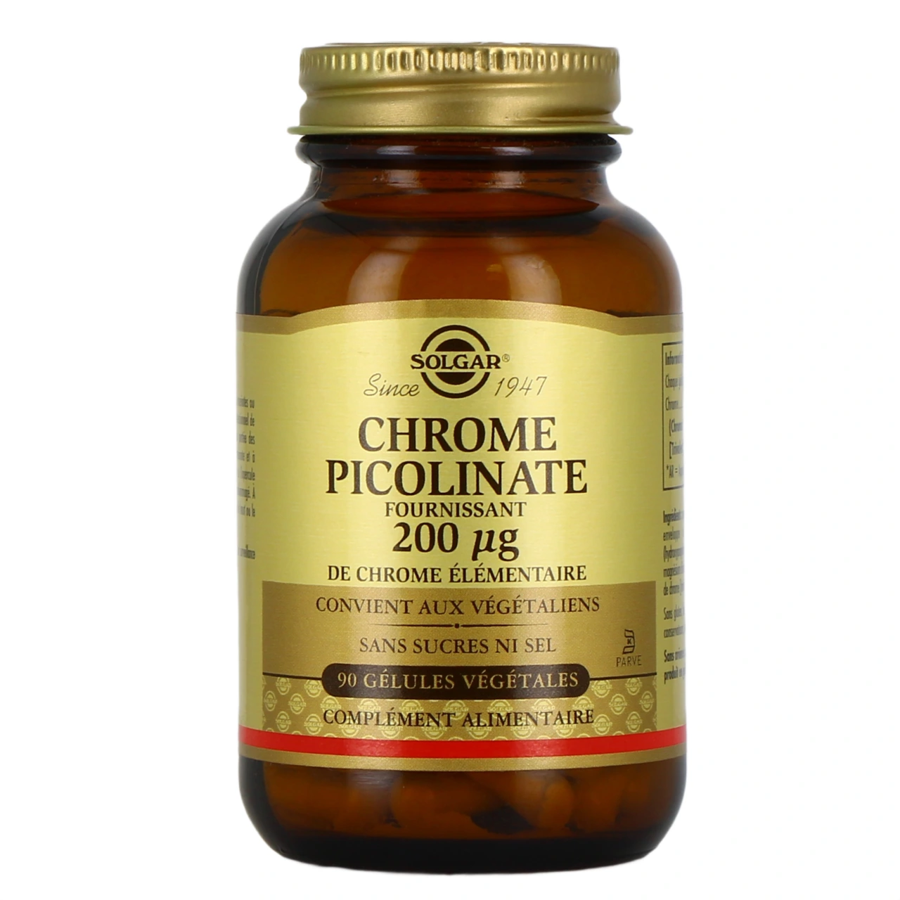 Solgar Chrome Picolinate - Vue 4