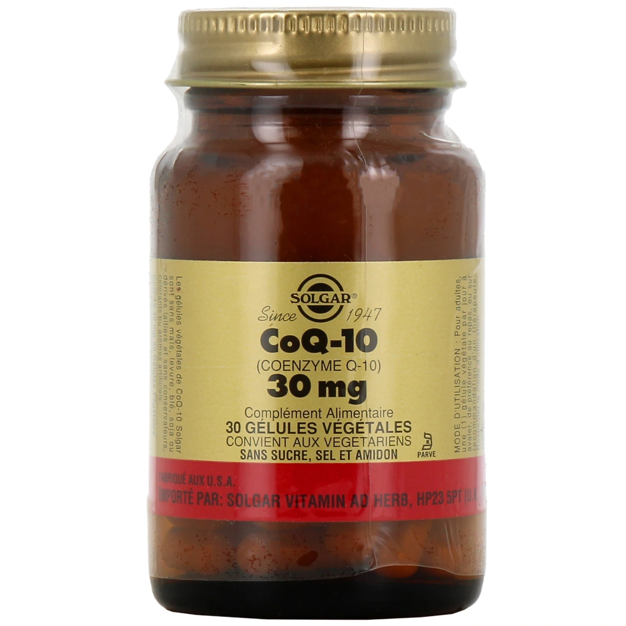 Solgar CoQ-10 Co-Enzyme Q10 - Vue 4