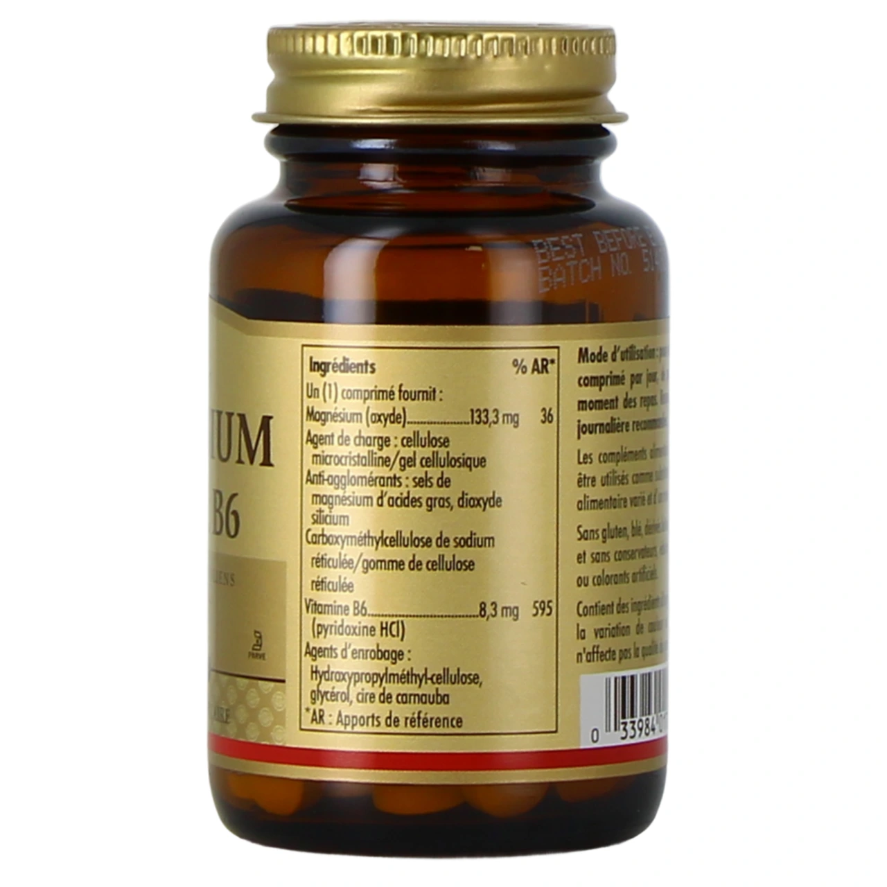 Solgar Magnésium avec Vitamine B6 - Vue 3