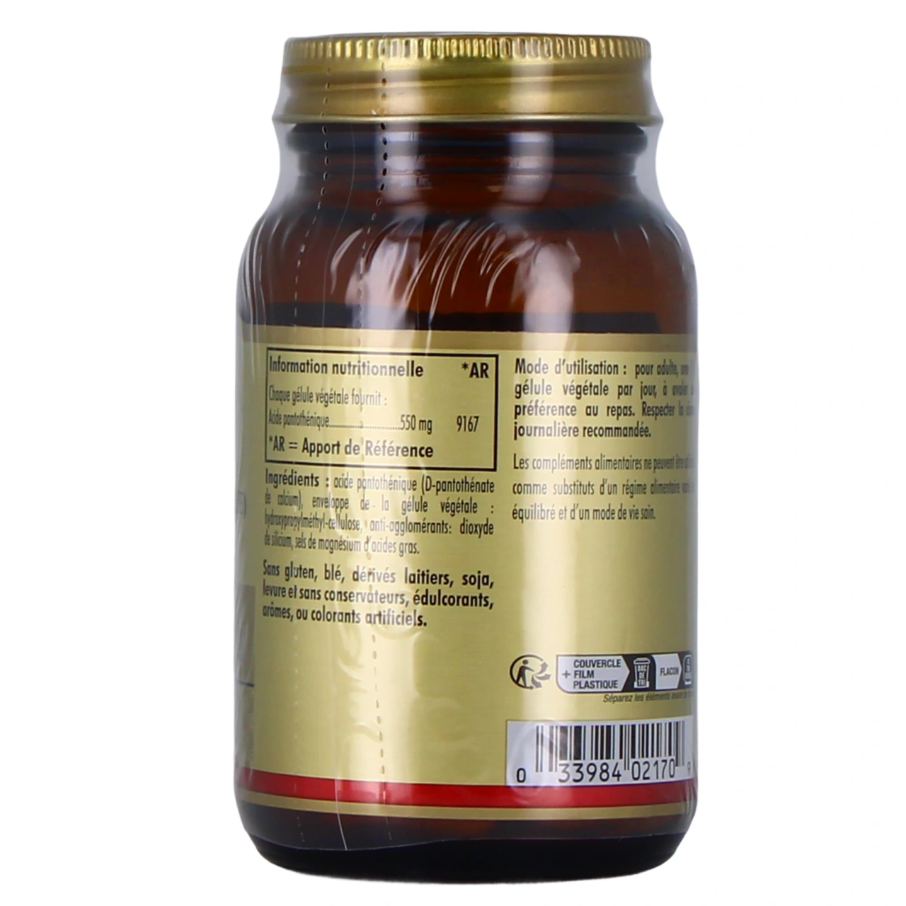 Solgar Vitamine B5 - Vue 3