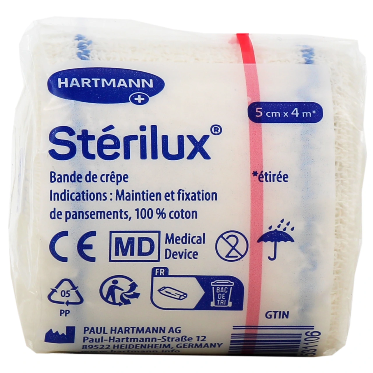 Sterilux Bande de crêpe - Hartmann