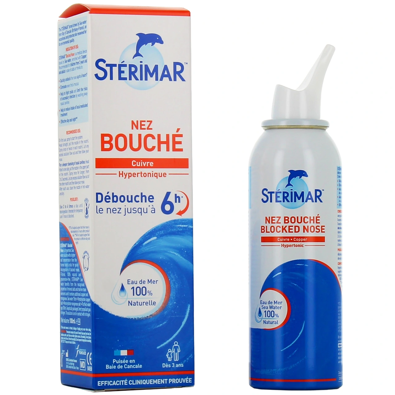 Stérimar Nez Bouché Cuivre Hypertonique - Stérimar