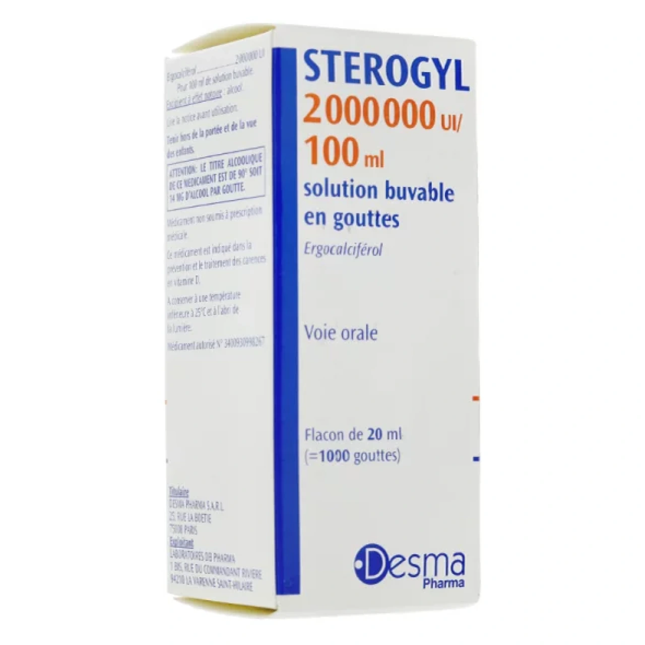 Sterogyl Solution Buvable - Desma Pharma