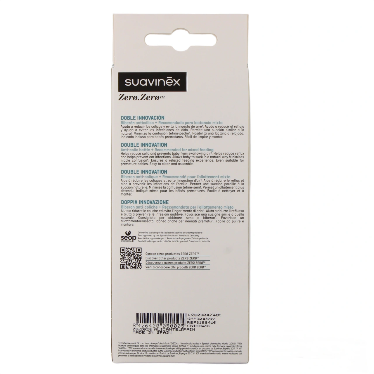 Suavinex Biberon Zero Zero - Vue 9