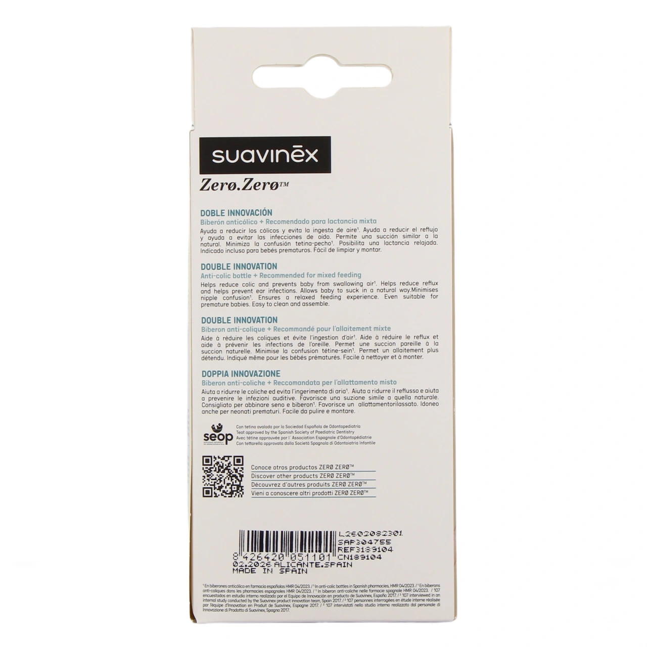 Suavinex Biberon Zero Zero - Vue 6
