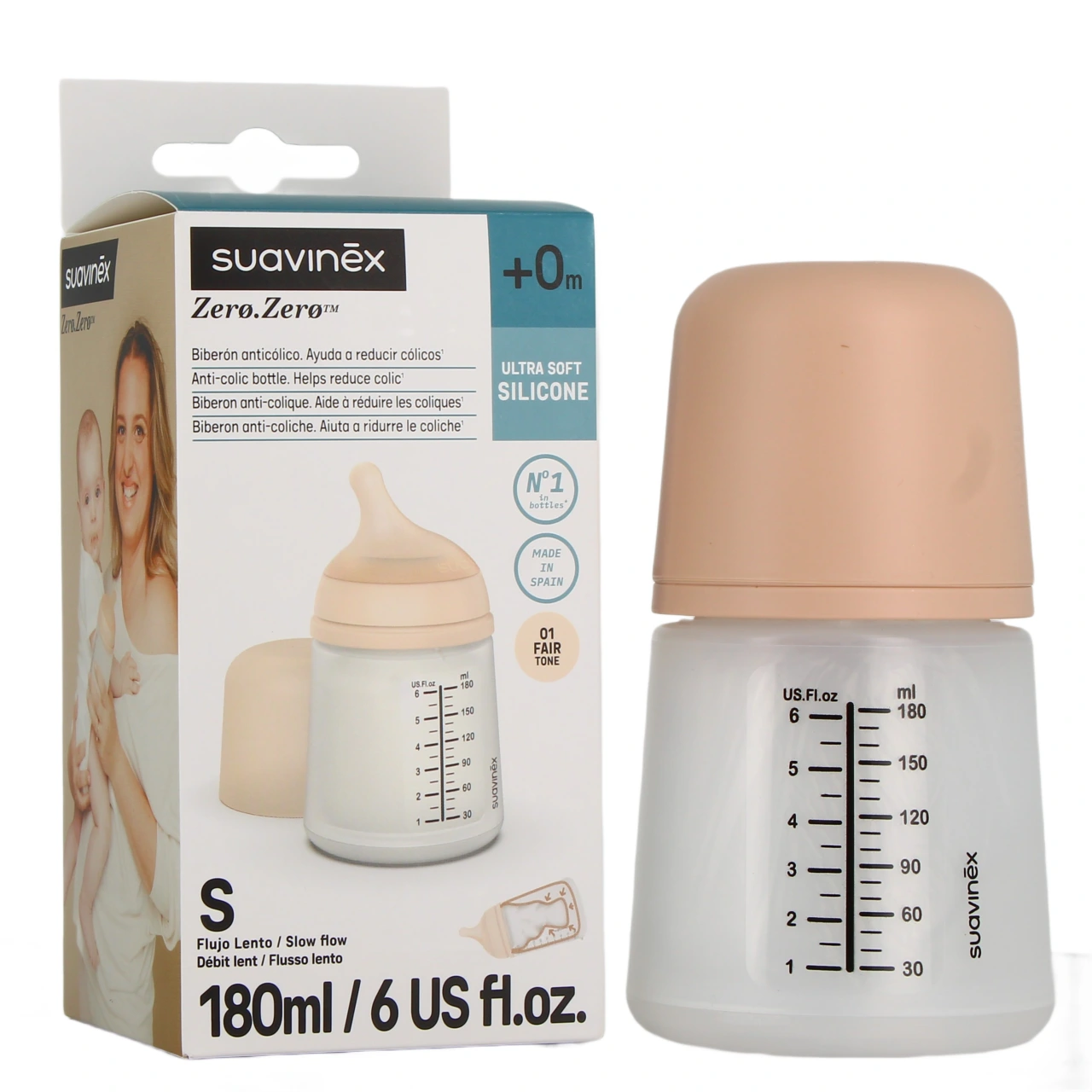 Suavinex Biberon Zero Zero - Vue 4