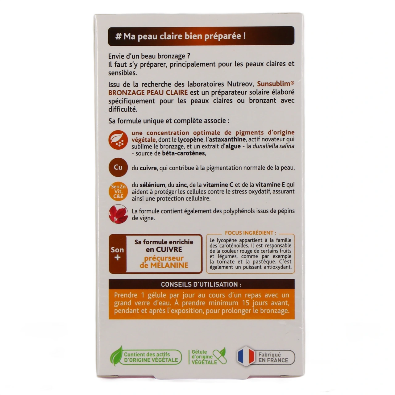 Sunsublim Bronzage Peau Claire - Vue 3