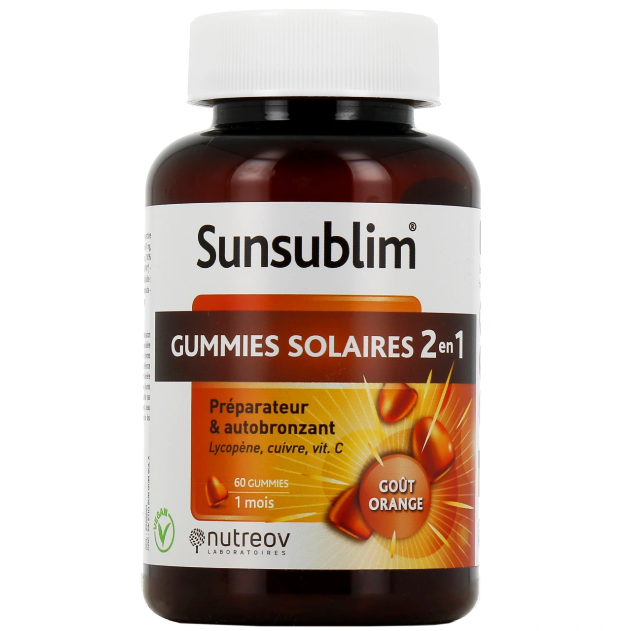Sunsublim Gummies Solaires 2 en 1 - Nutreov Physcience