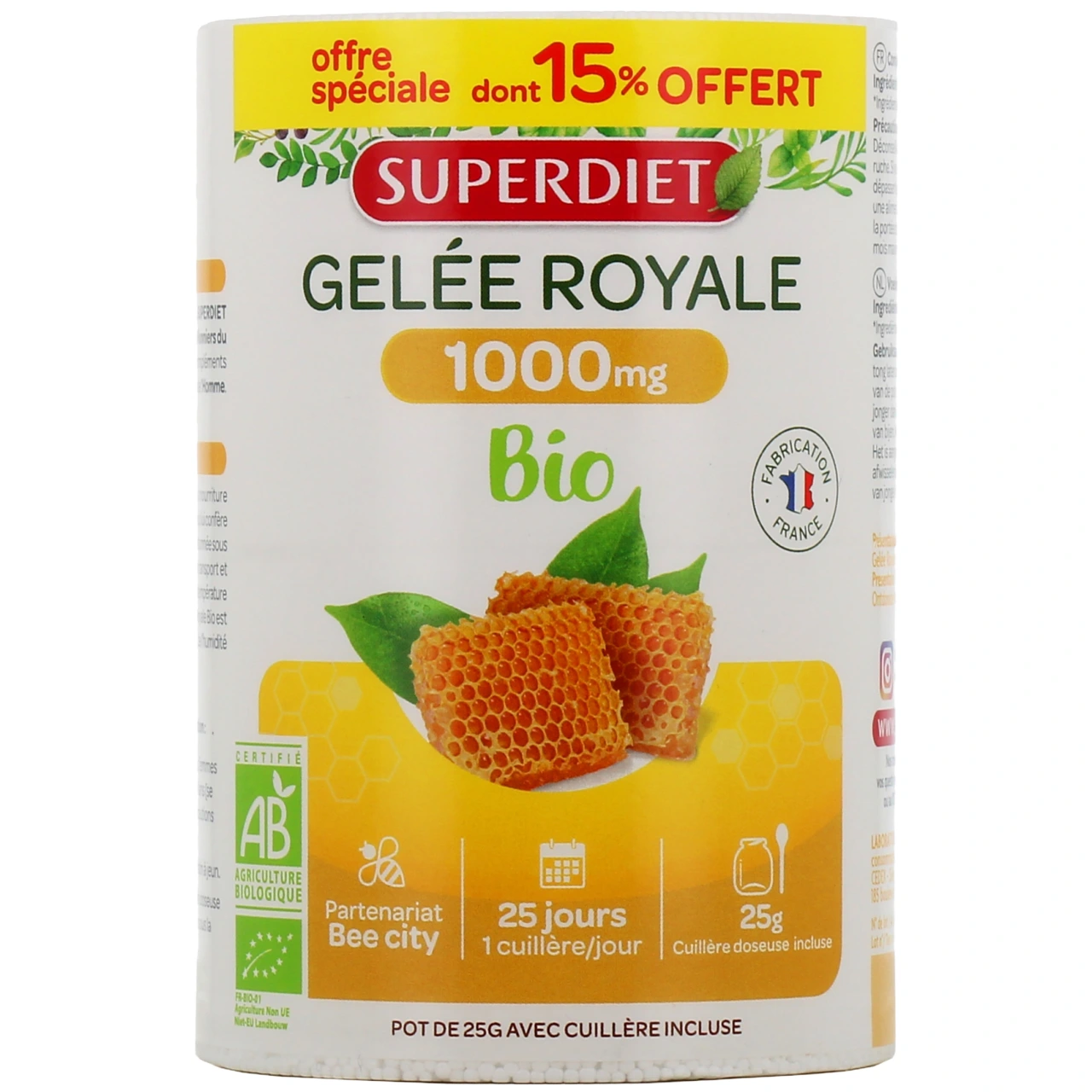 Super Diet Gelée Royale Bio 1000 mg - Superdiet