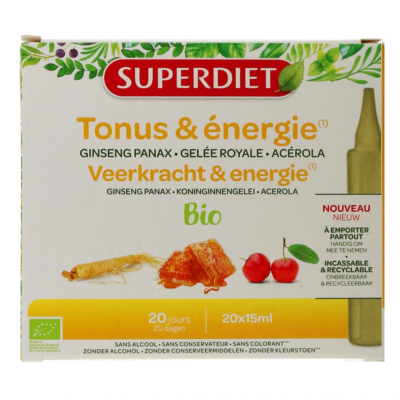 Super Diet Ginseng Gelée Royale Acérola Bio - Vue 5