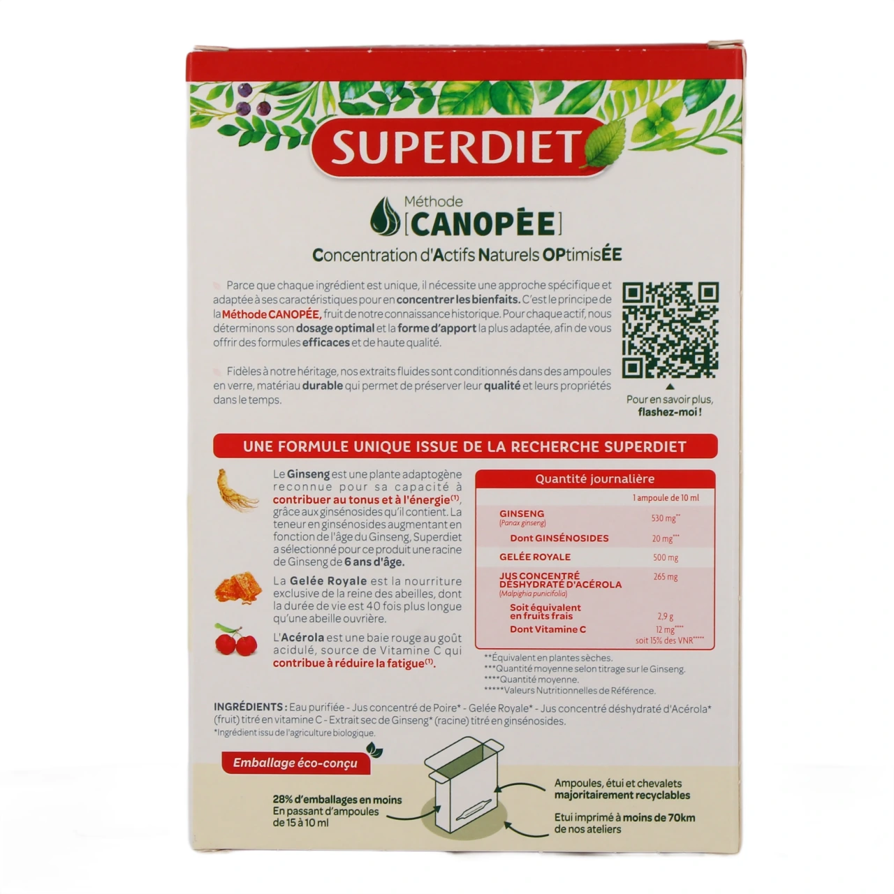 Super Diet Ginseng Gelée Royale Acérola Bio - Vue 3