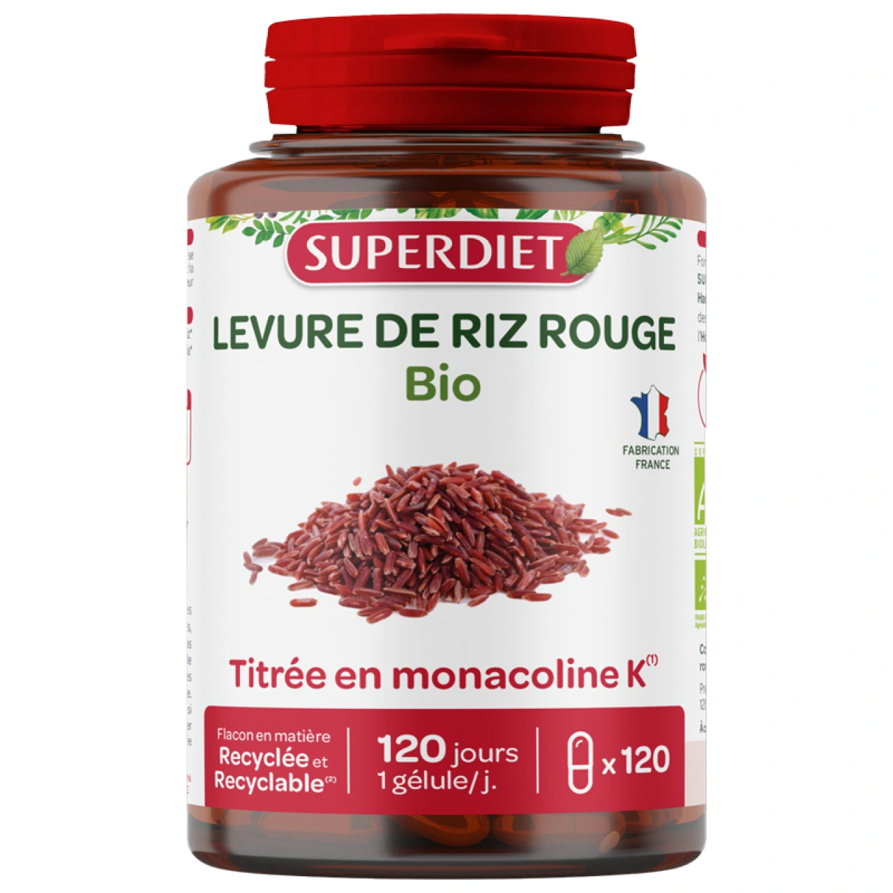 Super Diet Levure de Riz Rouge Bio - Superdiet