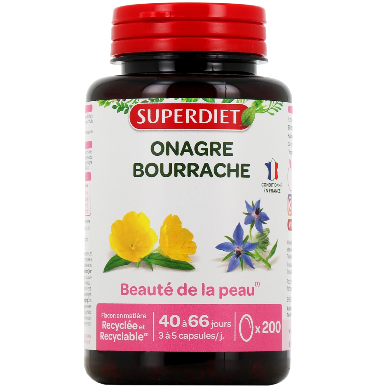 Super Diet Onagre Bourrache Beauté de la Peau - Superdiet