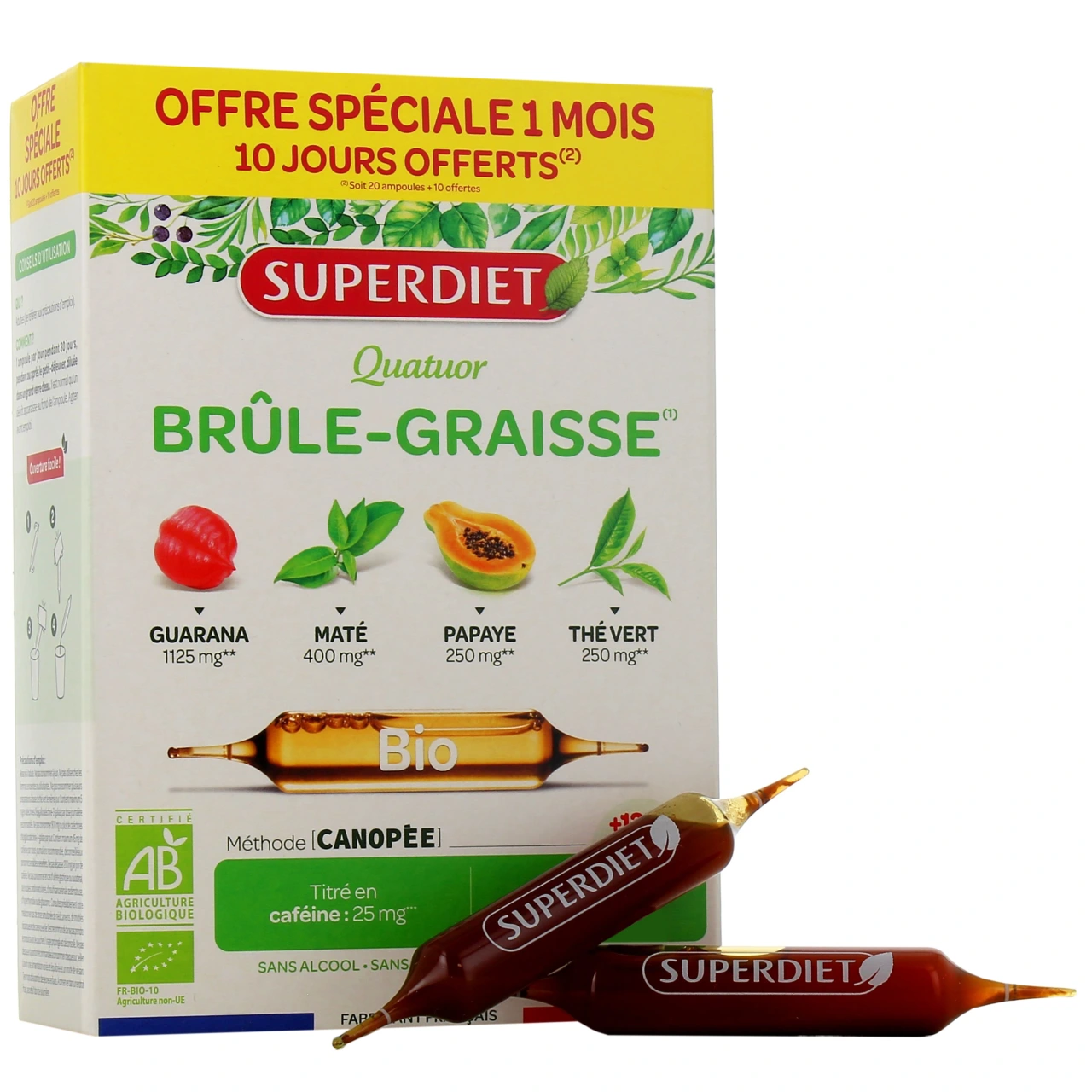 Super Diet Quatuor Brûle Graisse Bio - Superdiet
