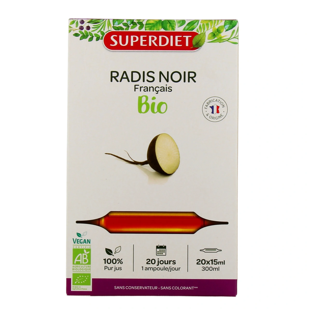 Superdiet Radis Noir Bio - Vue 2