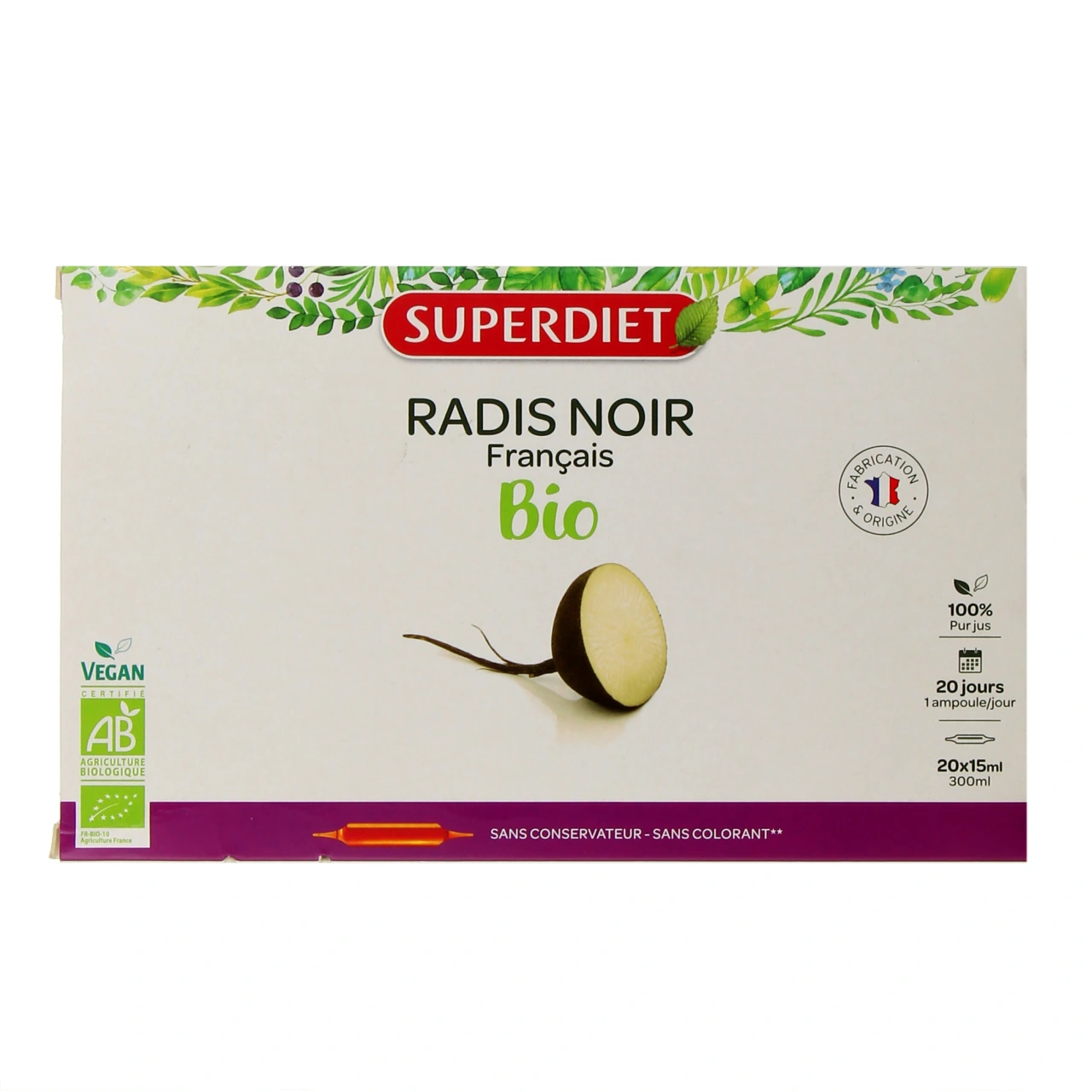 Superdiet Radis Noir Bio - Vue 3
