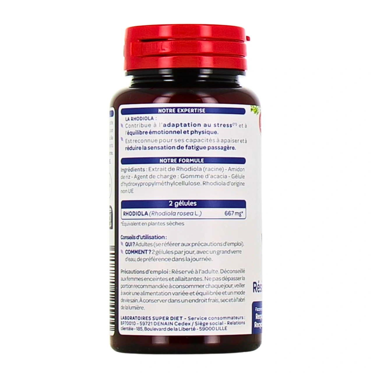 SuperDiet Rhodiola Bio - Vue 2