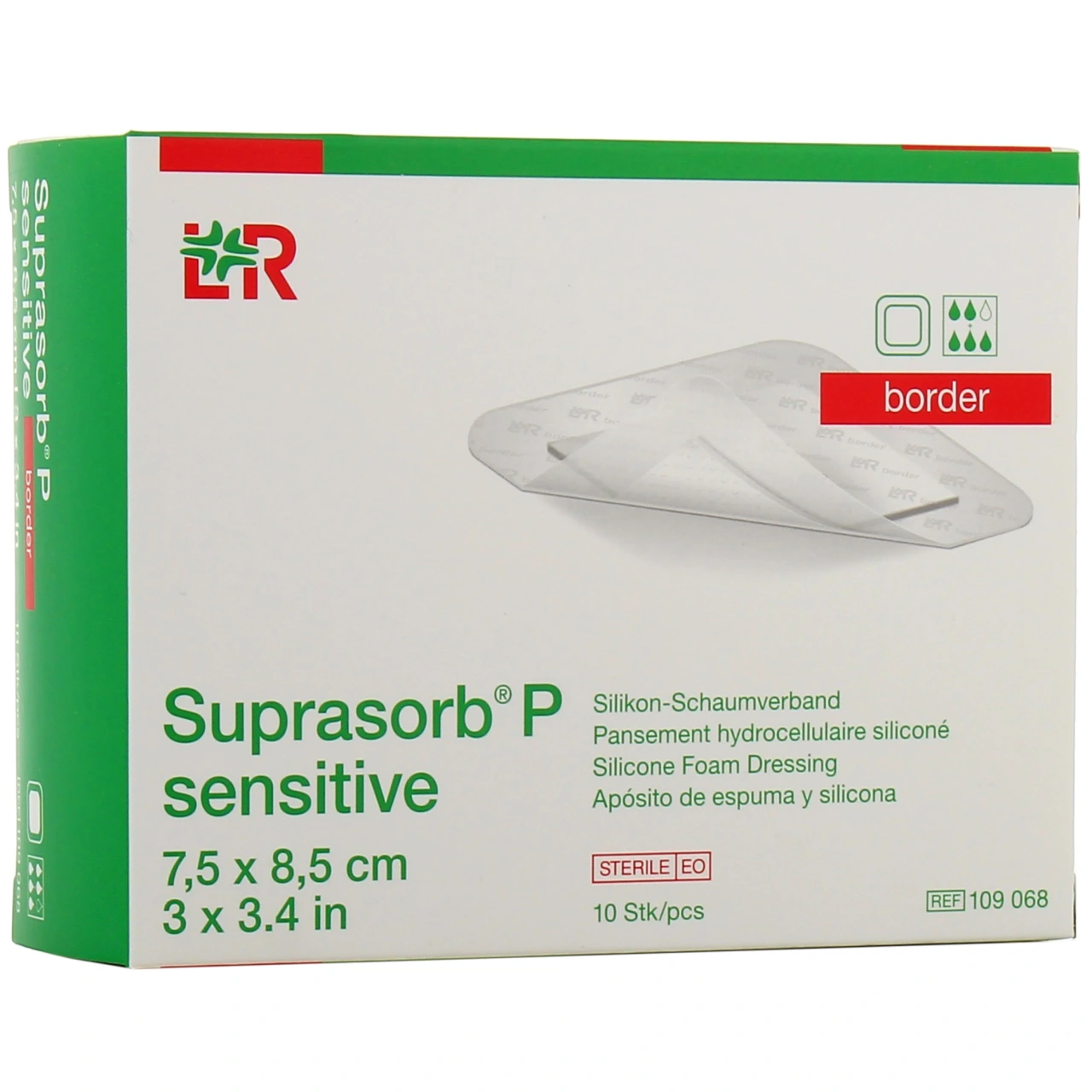 Suprasorb P Sensitive Pansements Hydrocellulaires siliconés - Vue 7