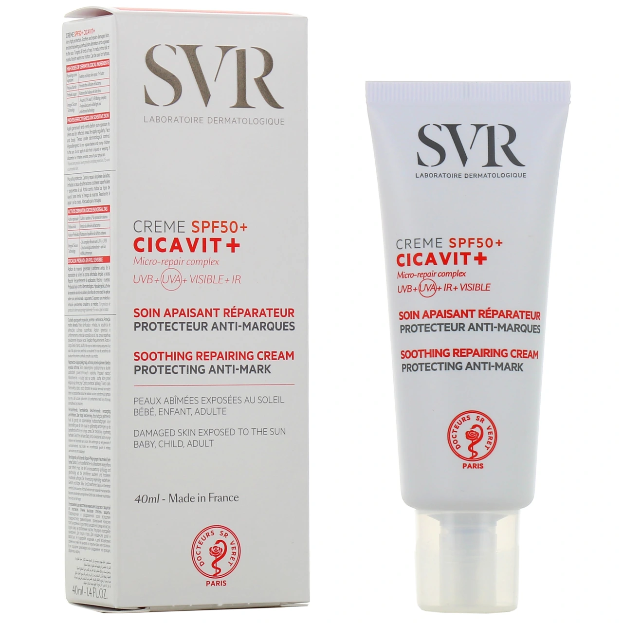 SVR Cicavit+ Crème réparatrice SPF50+ - Cicavit+