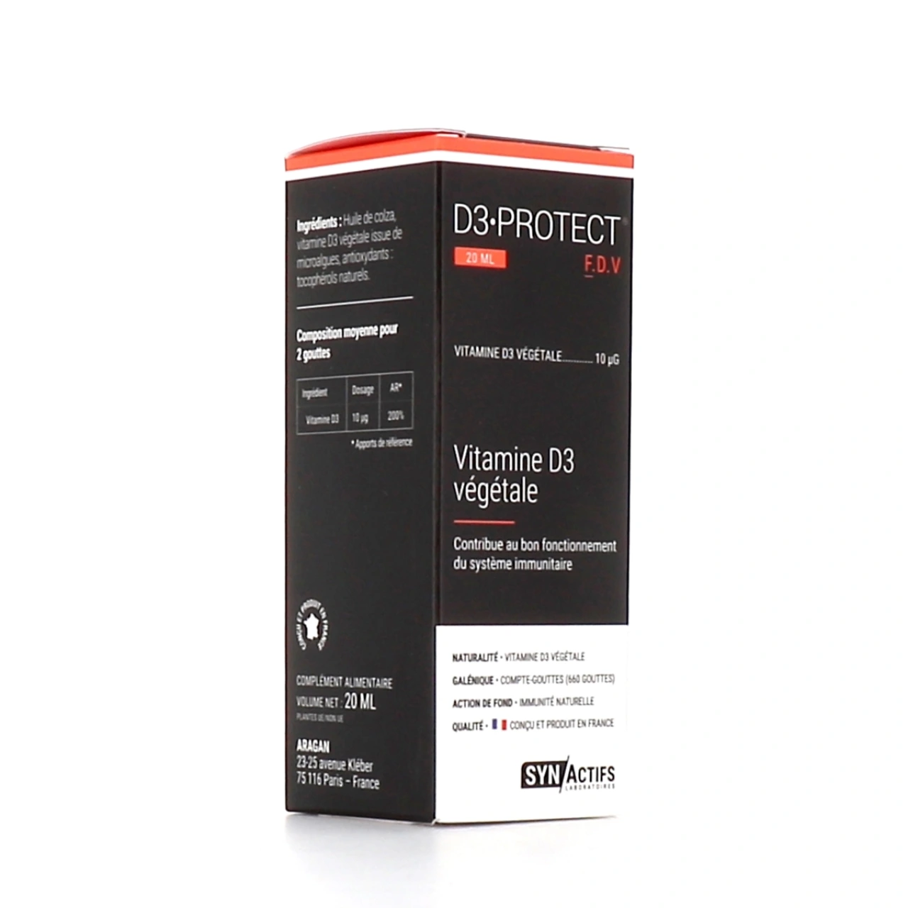 Synactifs D3 Protect Vitamine D3 végétale - Vue 4