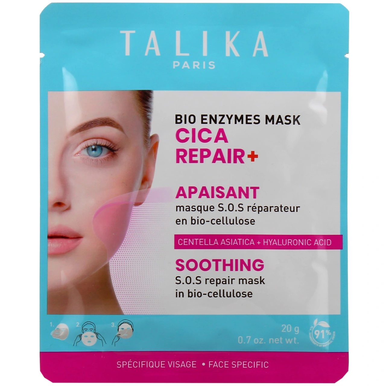 Talika Bio Enzymes Masque Cica Repair+ Apaisant - Talika