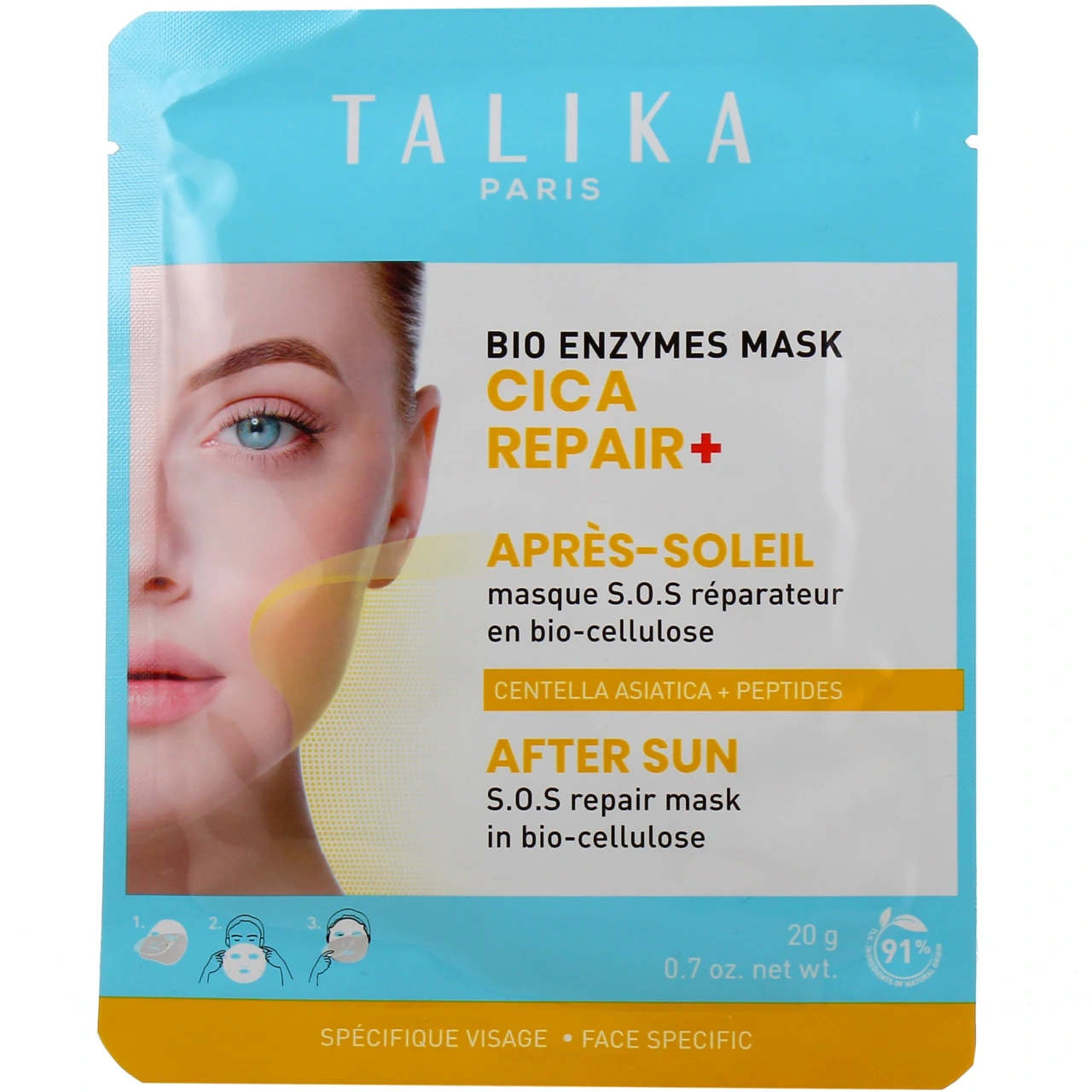 Talika Bio Enzymes Masque Cica Repair+ Après-Soleil - Talika