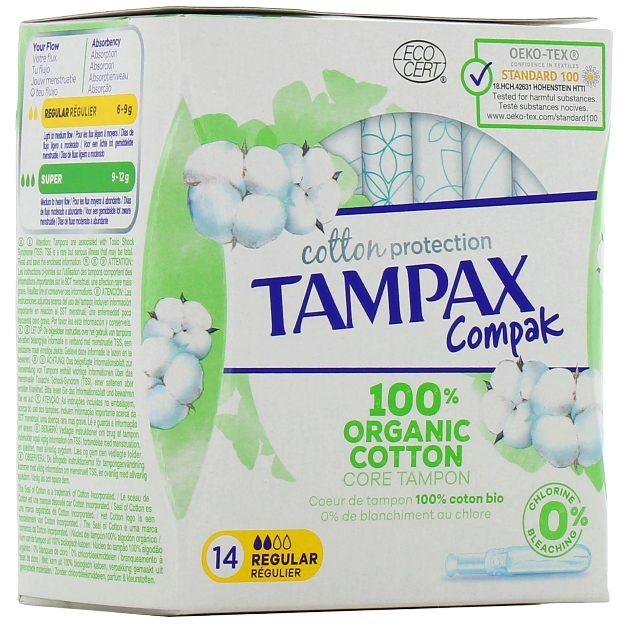 Tampax Compak Cotton Tampons Périodiques - Vue 4