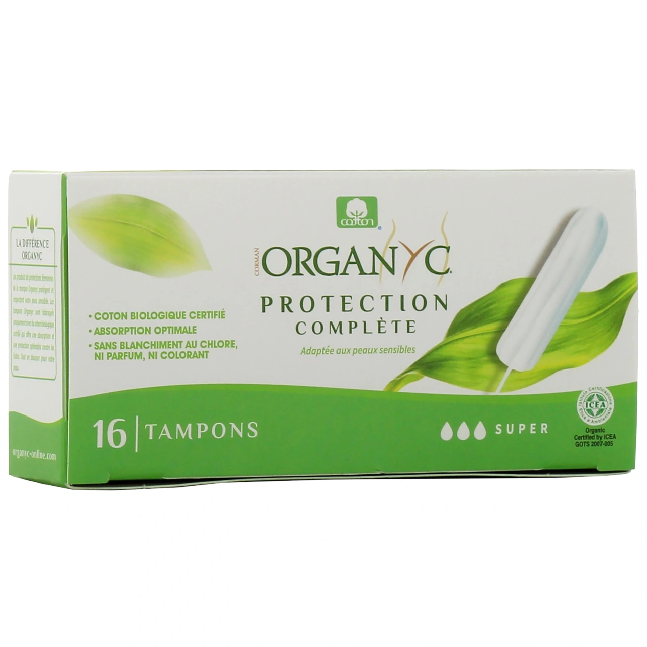 Tampons Organyc - Vue 2