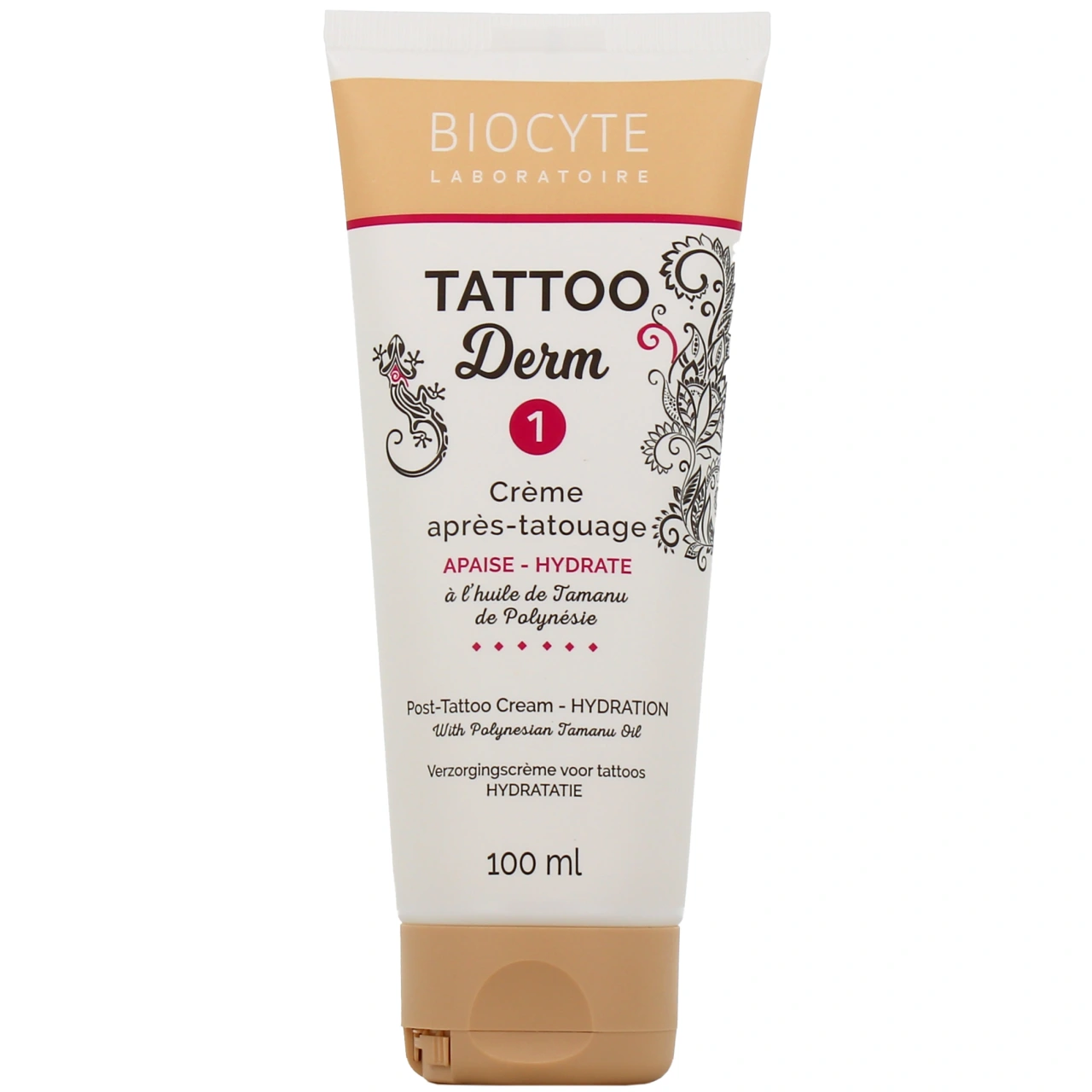 Tattoo Derm 1 Crème Après-Tatouage Réparation Hydratation - Biocyte