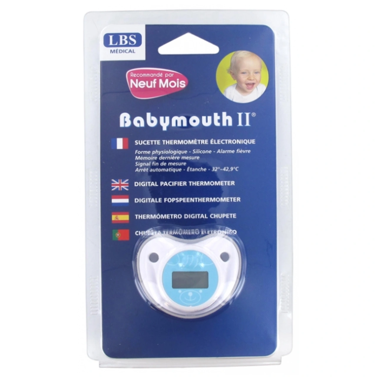 Babymouth II Tétine Thermomètre - LBS Médical