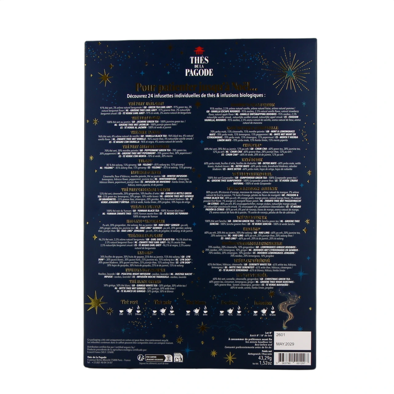 Thés de la Pagode Calendrier de l'Avent - Vue 3