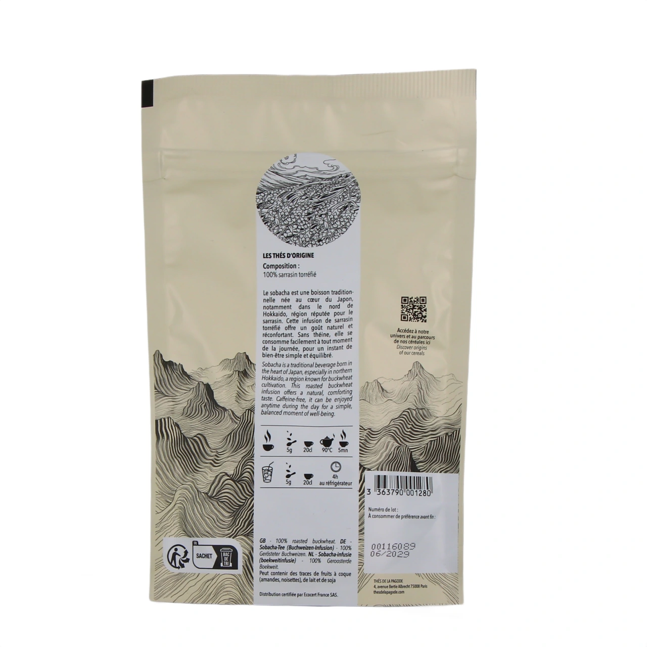 Thés de la Pagode Céréales à Infuser Sobacha Bio - Vue 3