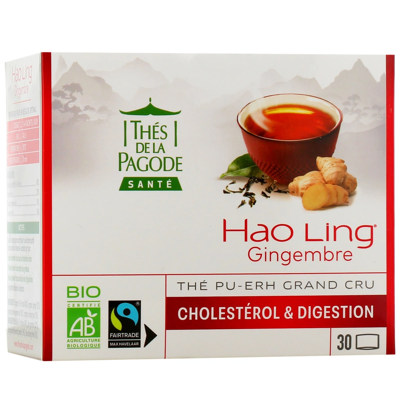 Thés de la Pagode Hao Ling Gingembre - Thés de la Pagode