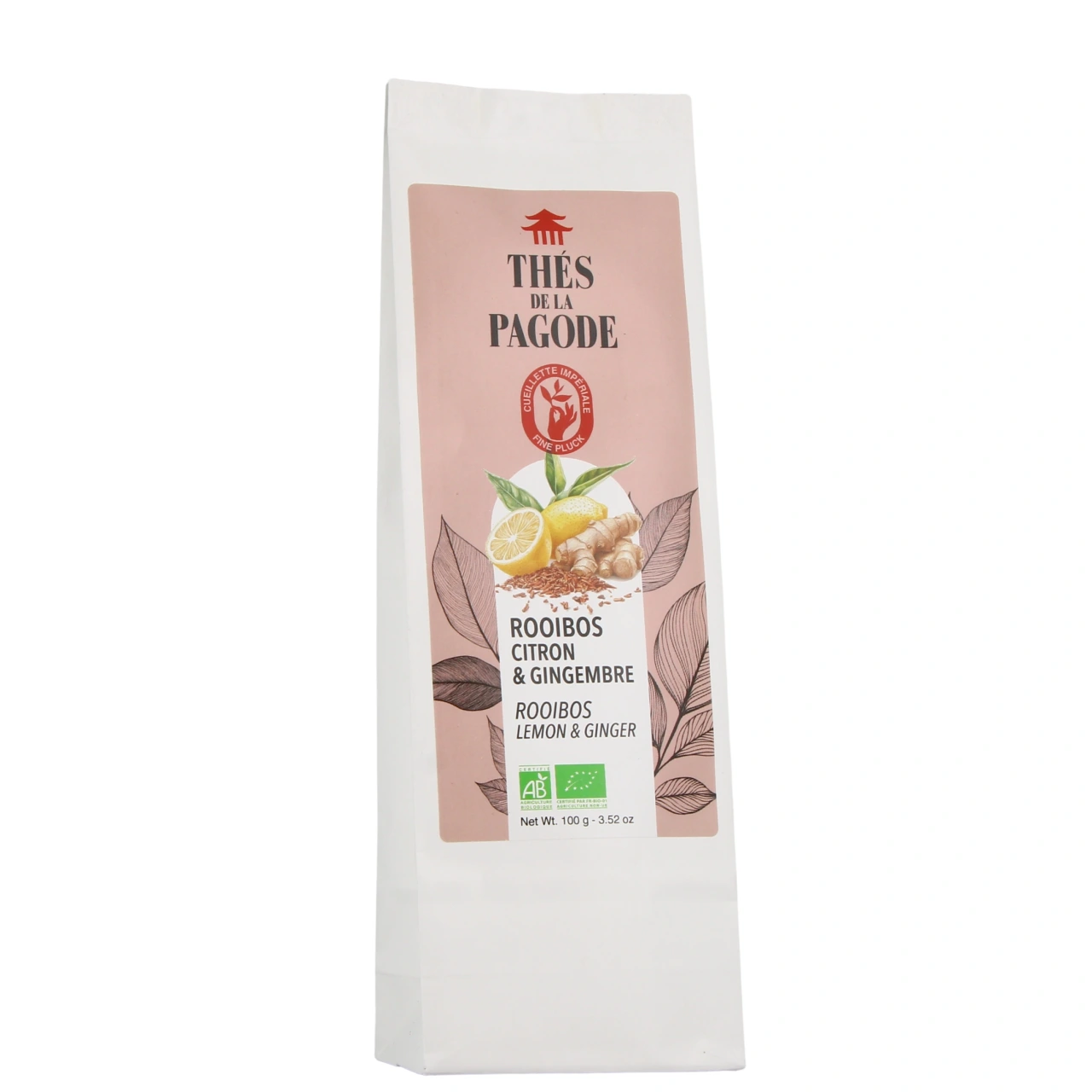 Thés de la Pagode Rooibos Citron Gingembre Bio - Thés de la Pagode