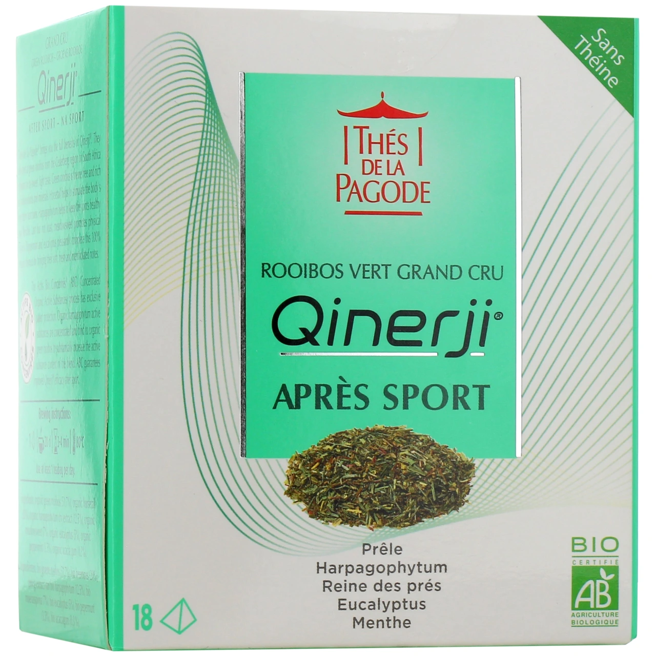 Thés de la Pagode Rooibos Vert Qinerji Après Sport - Thés de la Pagode