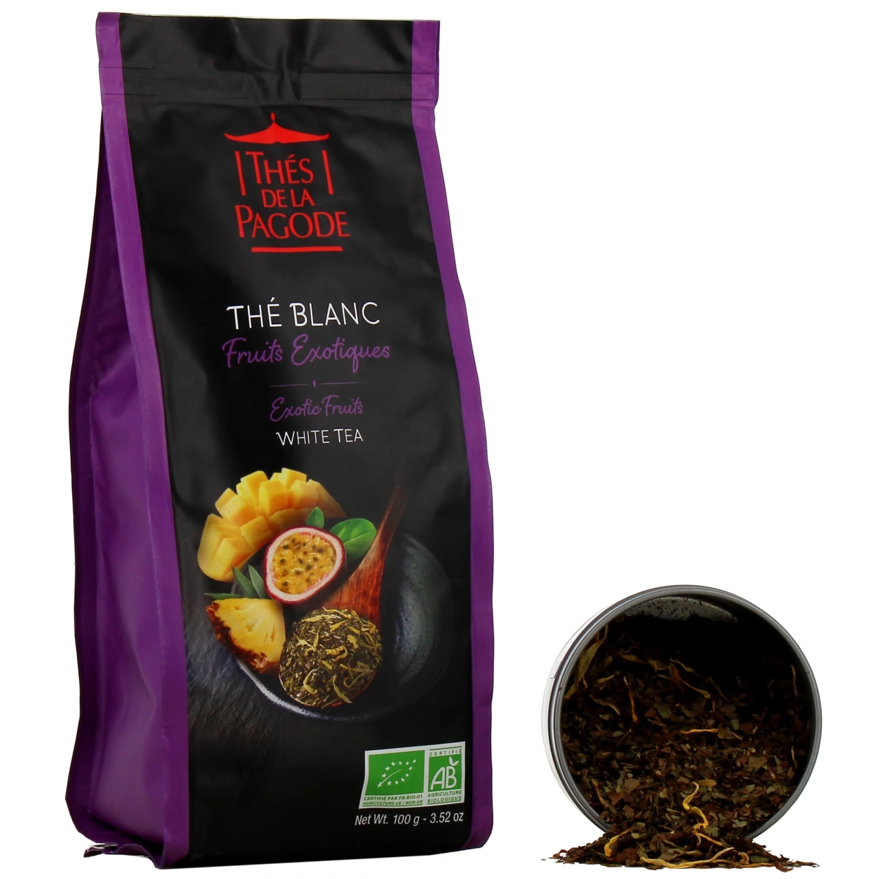Thés de la Pagode Thé Blanc Fruits Exotiques Bio - Thés de la Pagode