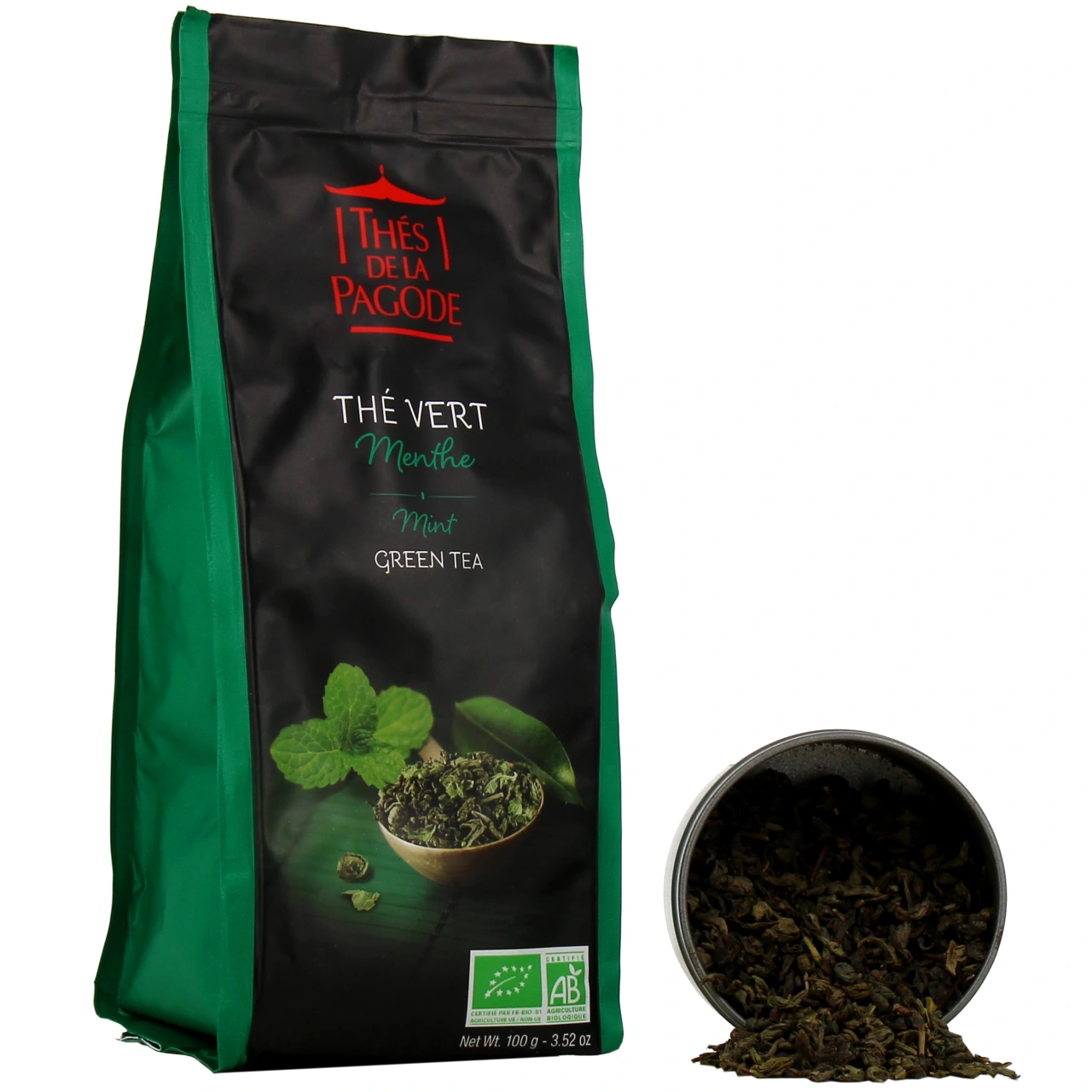 Thés de la Pagode Thé Vert à la Menthe Bio - Vue 7
