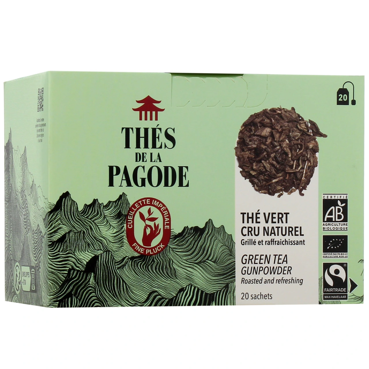 Thés de la Pagode Thé Vert Cru Naturel Bio - Vue 4