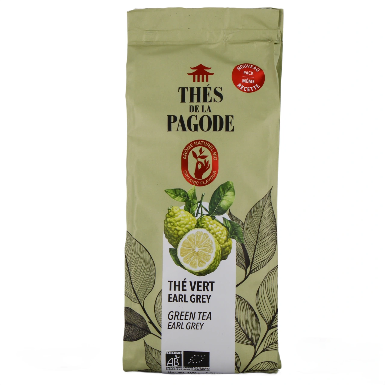 Thés de la Pagode Thé Vert Earl Grey Bio - Thés de la Pagode