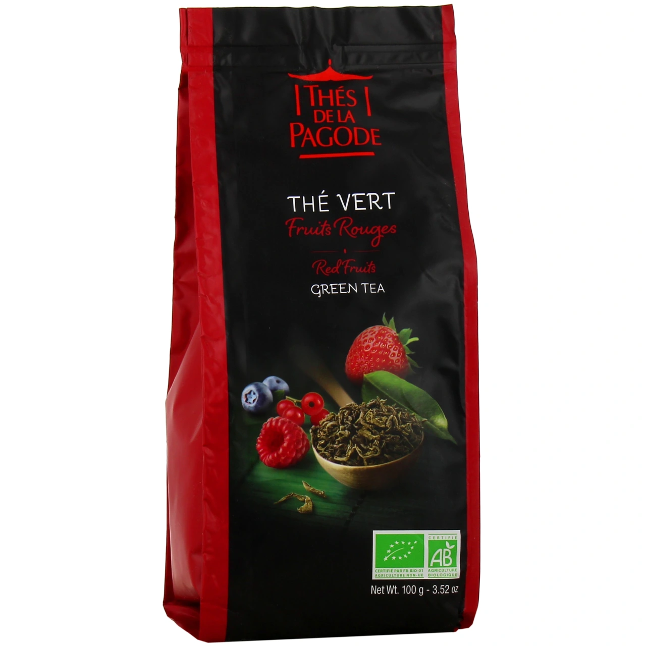 Thés de la Pagode Thé Vert Fruits Rouges Bio - Thés de la Pagode