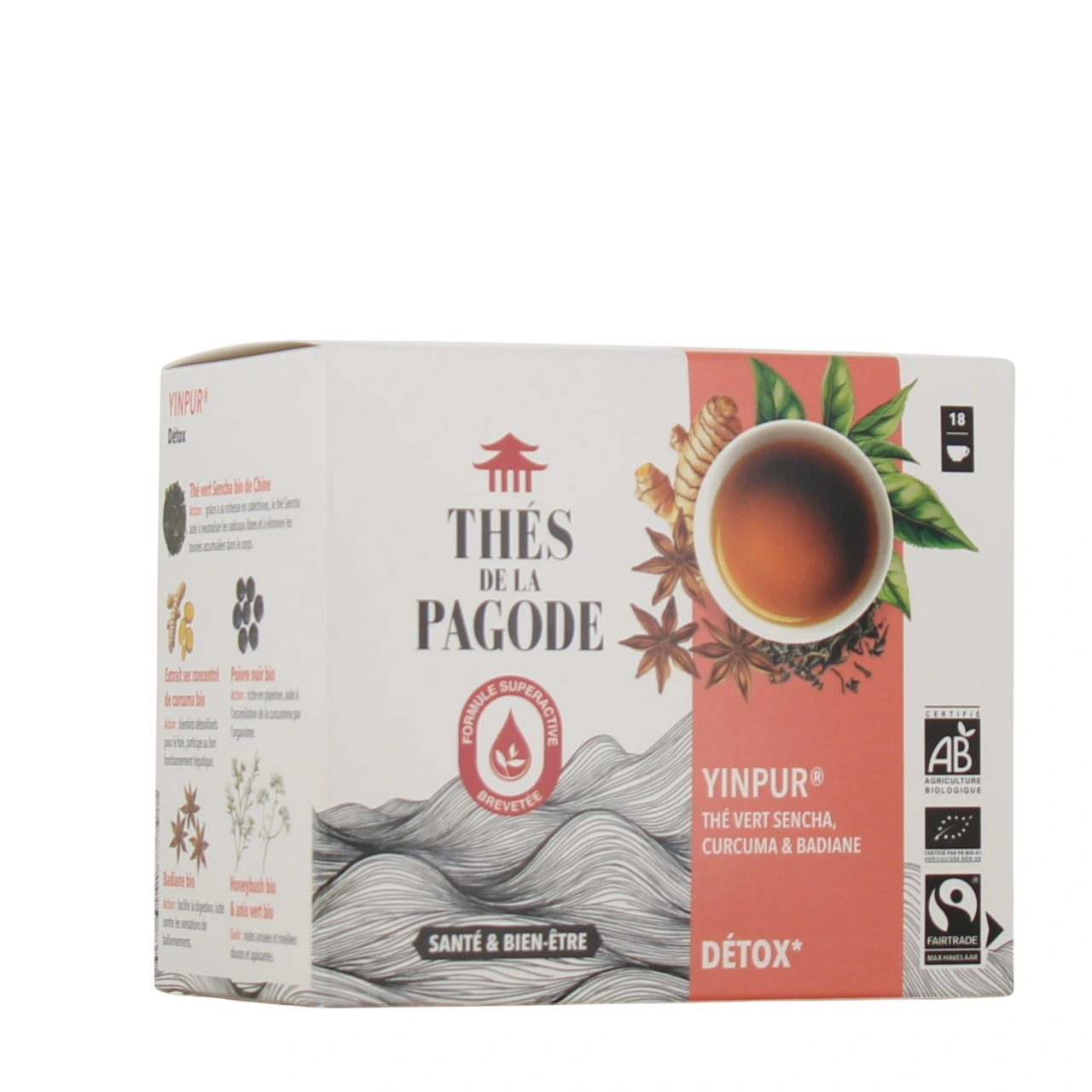 Thés de la Pagode Yinpur Détox Bio - Thés de la Pagode