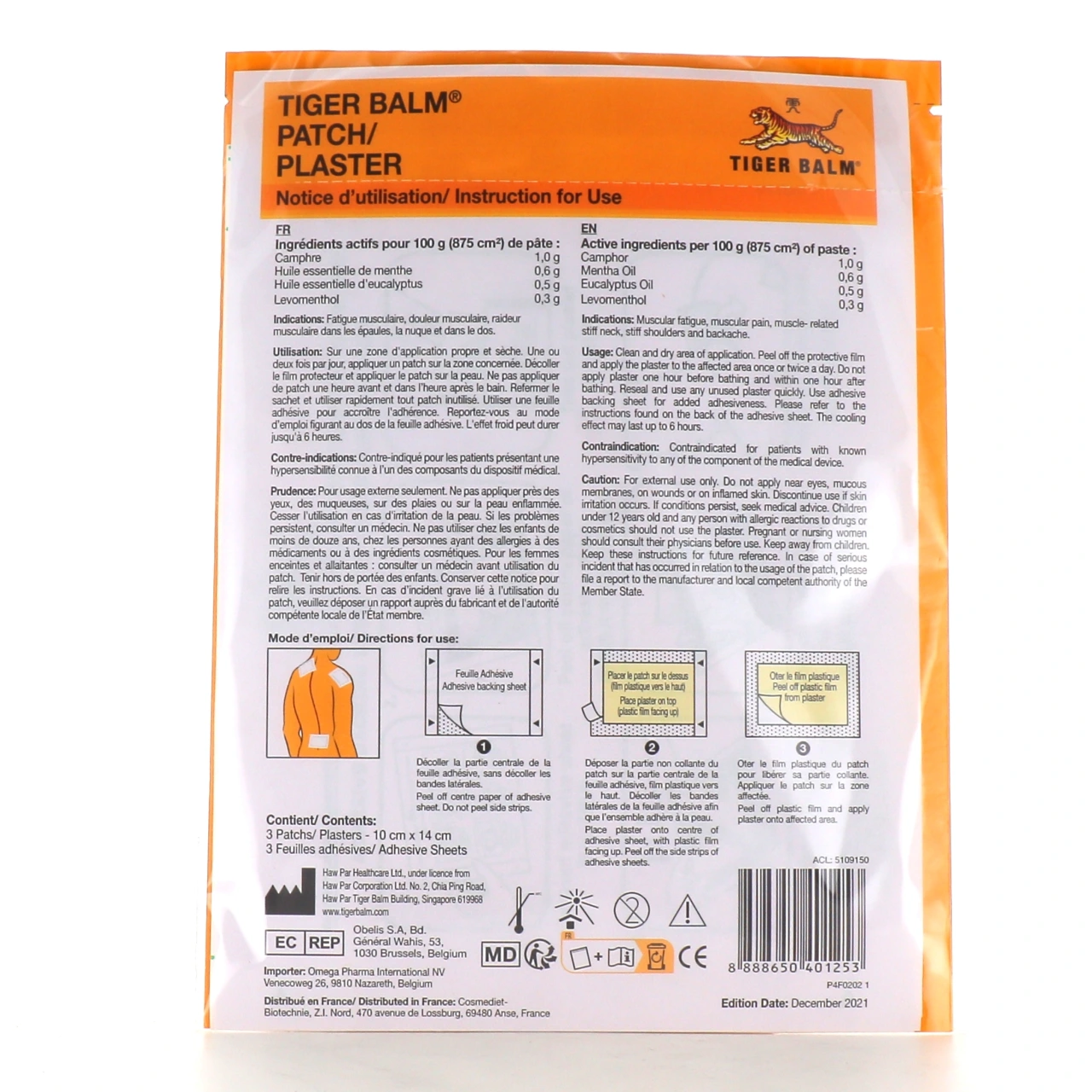 Tiger Balm Patch Anti Douleur - Vue 2