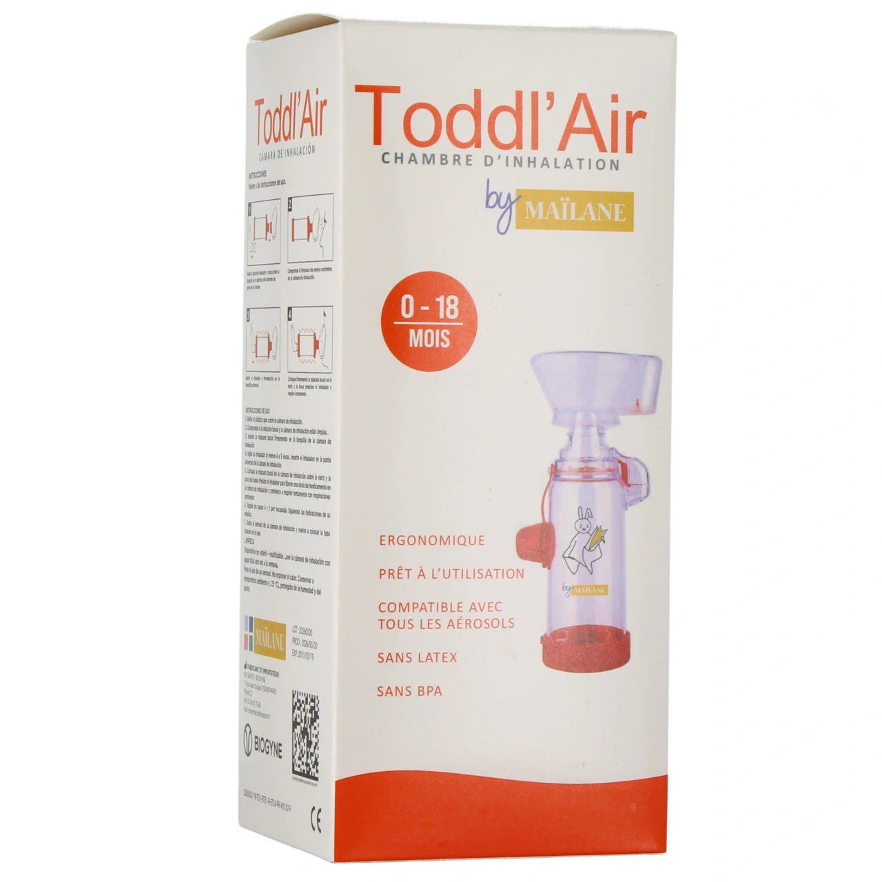 Toddl' Air Chambre d'Inhalation - Biogyne